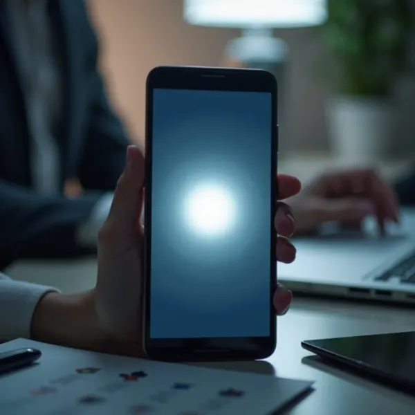 Weißer Fleck auf dem Android-Bildschirm