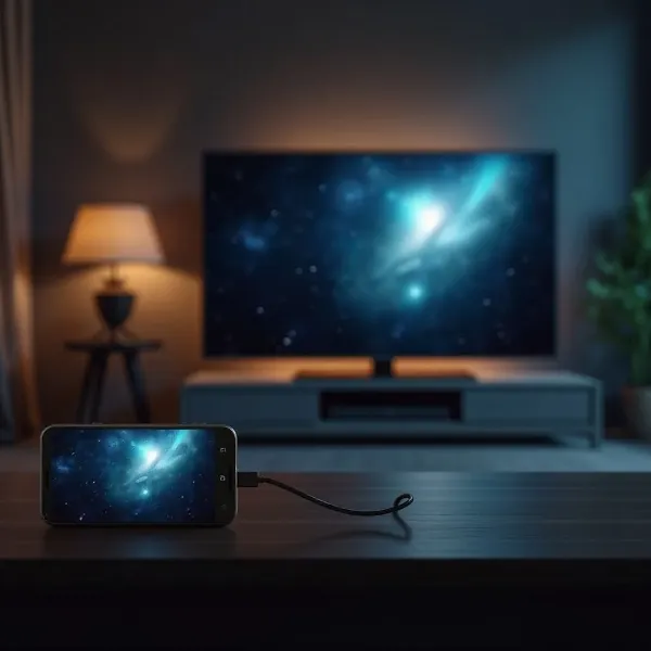 Connexion Android–TV avec un câble HDMI