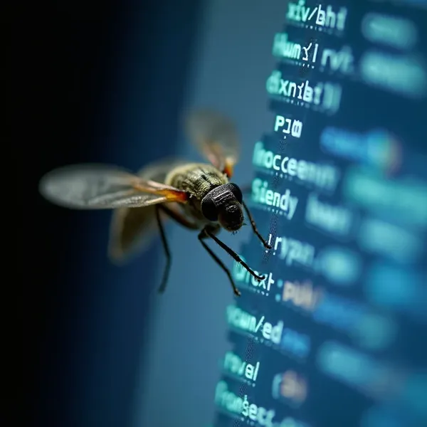 Wie man ein lebendes Insekt aus dem Computerbildschirm entfernt