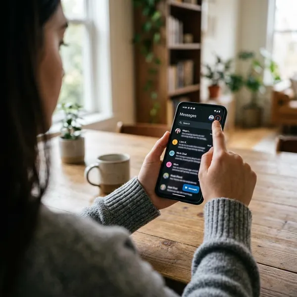 Textnachrichten auf Android verbergen
