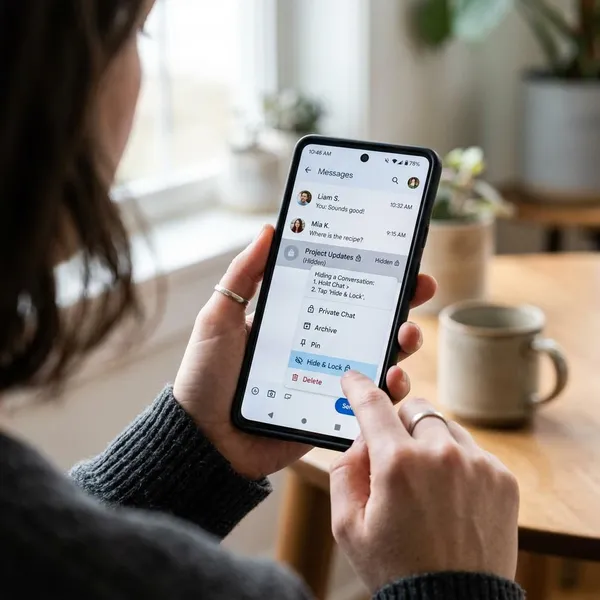 Textnachrichten auf Android verbergen