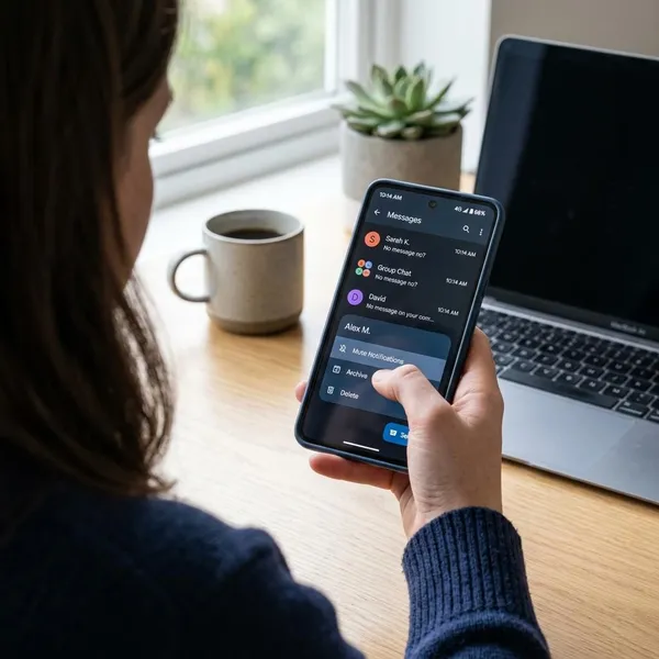 Wie kann man Textnachrichten auf Android verbergen?