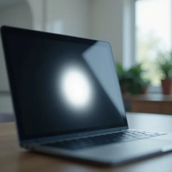 white spot on laptop screen